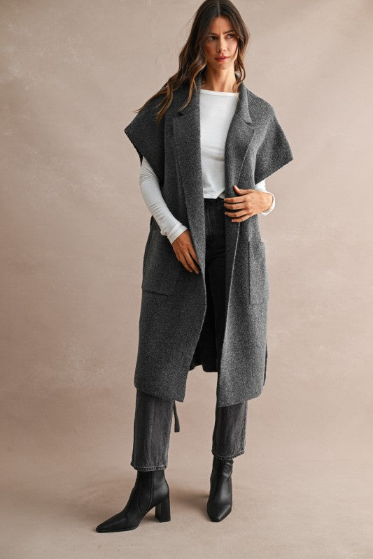 Briggs Longline Cardigan Vest