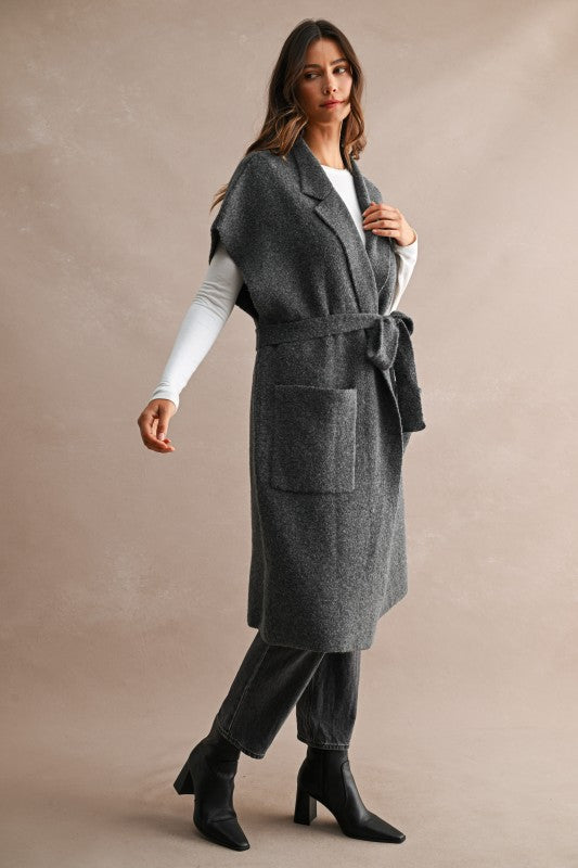 Briggs Longline Cardigan Vest