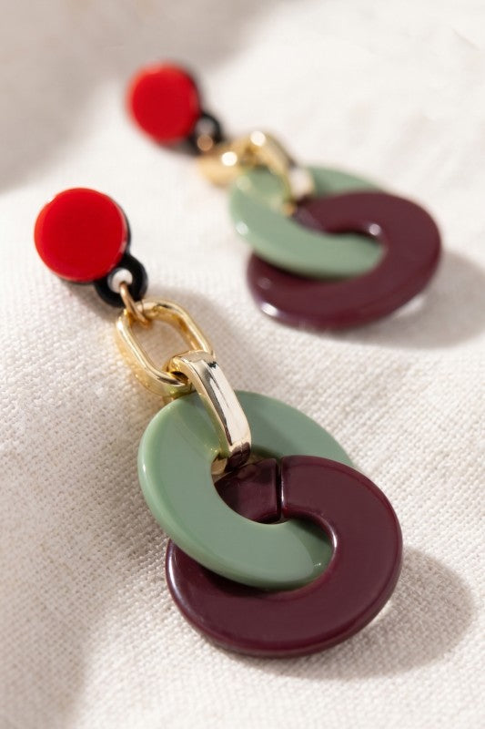 Besta Linear Drop Earrings