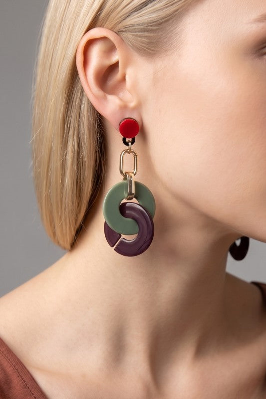 Besta Linear Drop Earrings