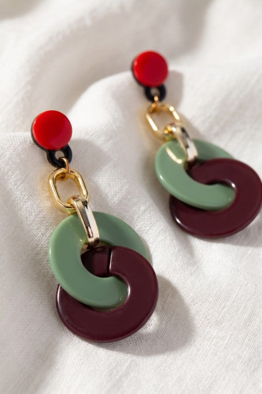 Besta Linear Drop Earrings