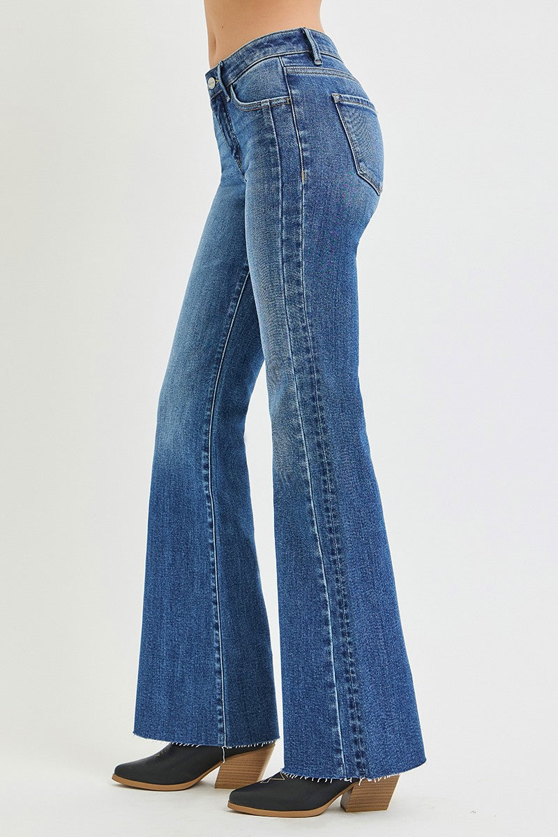 Risen Vox Mid Rise Flare Jeans