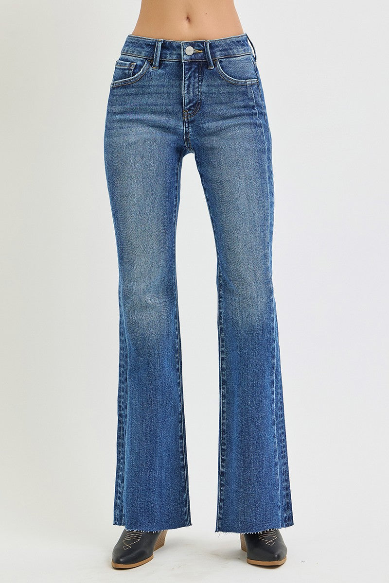 Risen Vox Mid Rise Flare Jeans