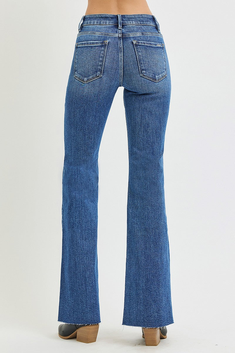 Risen Vox Mid Rise Flare Jeans