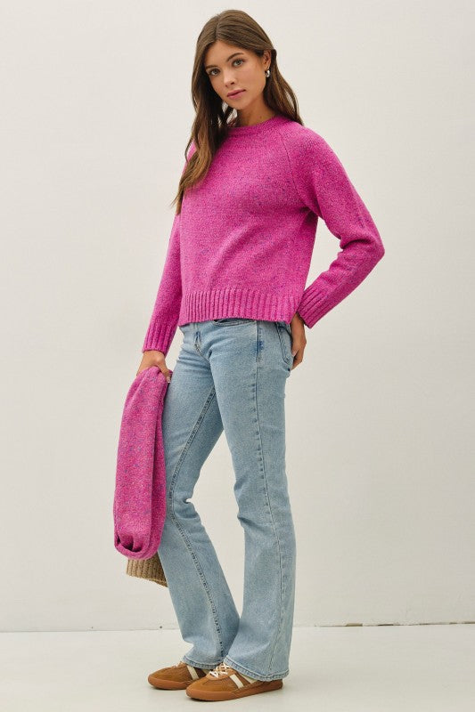 Hermie Pink Chunky Sweater