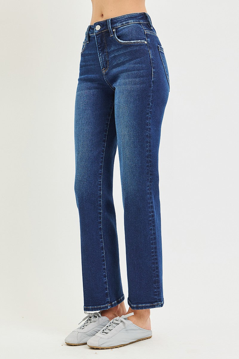 RISEN Betty High Rise Ankle Straight Jeans PREORDER