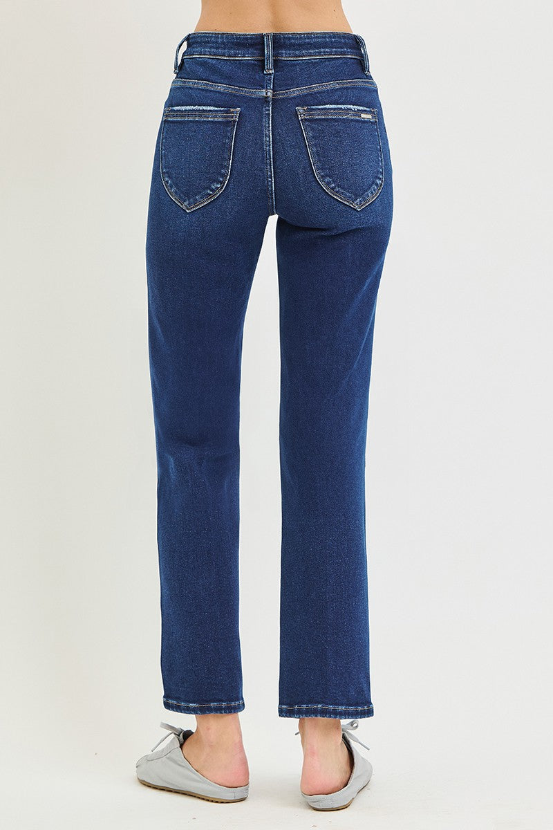 RISEN Betty High Rise Ankle Straight Jeans PREORDER