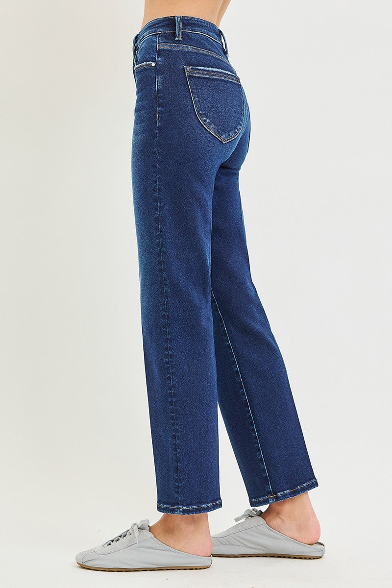 RISEN Betty High Rise Ankle Straight Jeans PREORDER