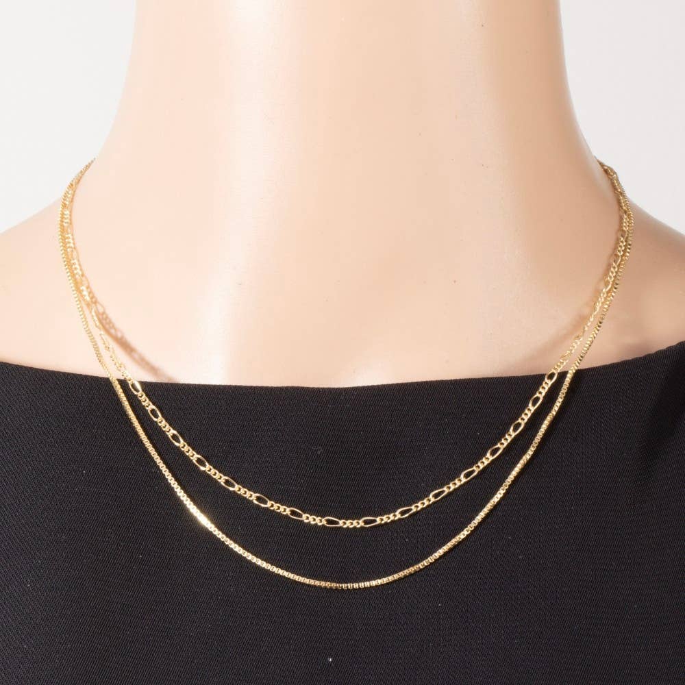 Sawyer Double Layer Chain Necklace