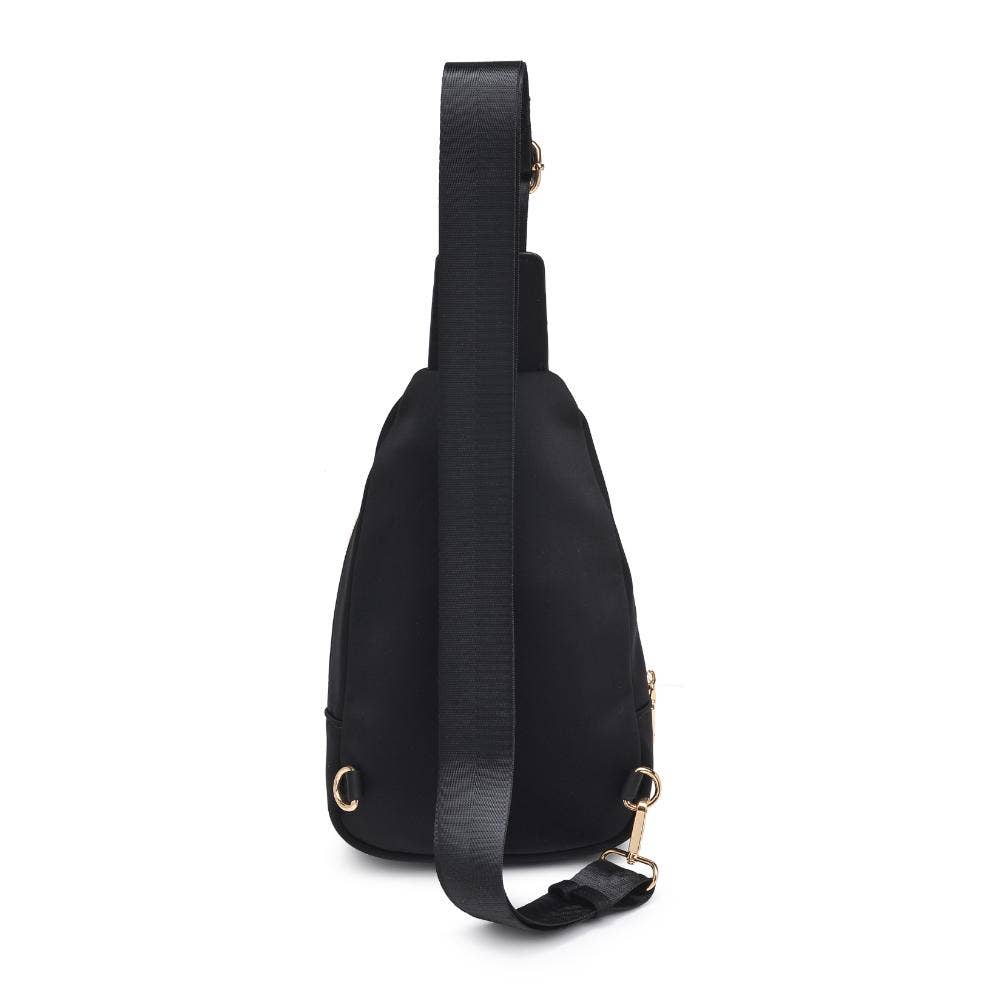 Hailey Woven Neoprene Sling Backpack