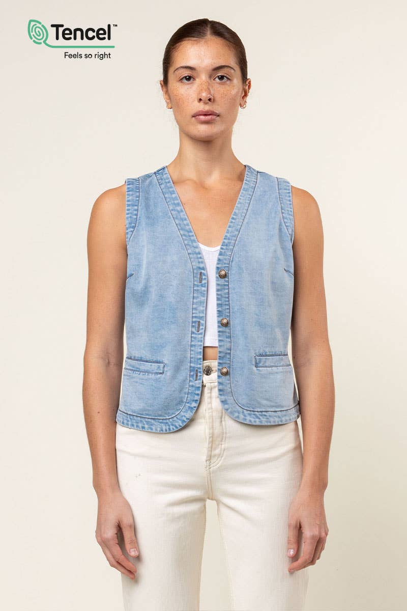 Sallie Denim Vest