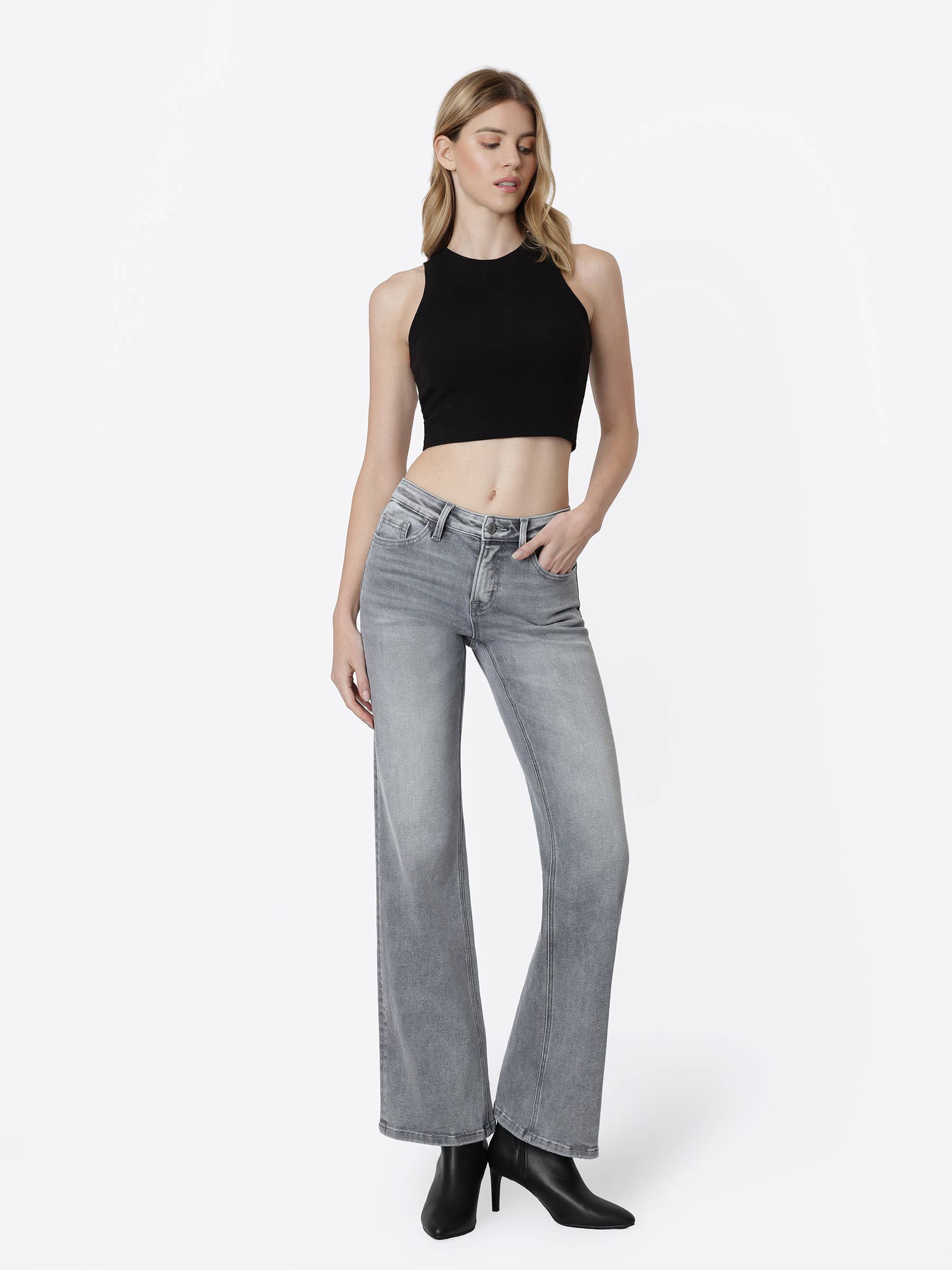 Vervet Rodan Mid Rise Vintage Flare Jeans