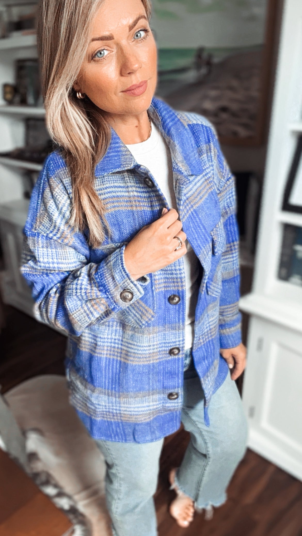 Rita Plaid Jacket
