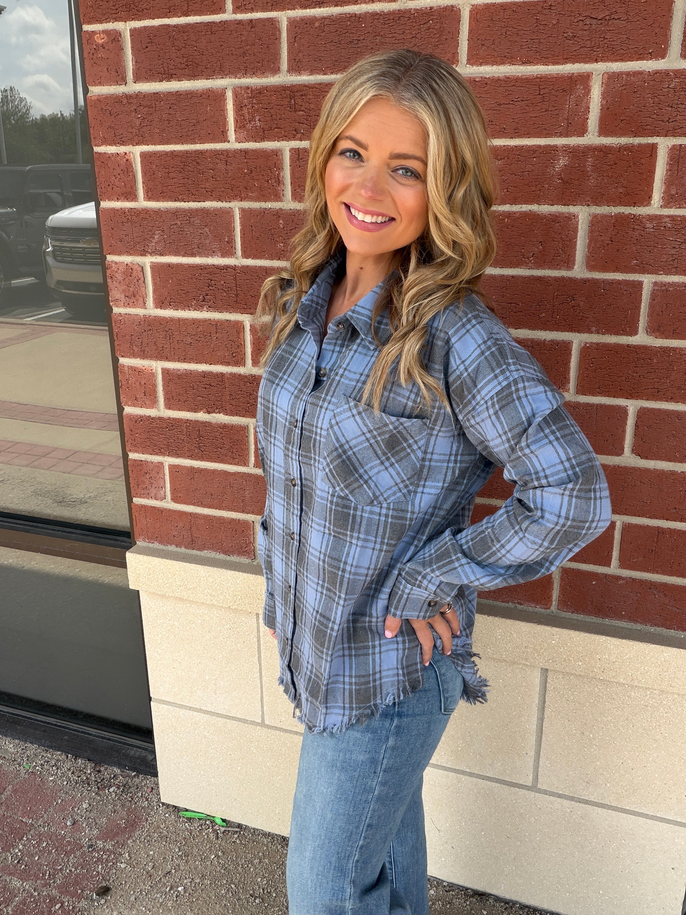 Herb Plaid Shirt -Large Only!