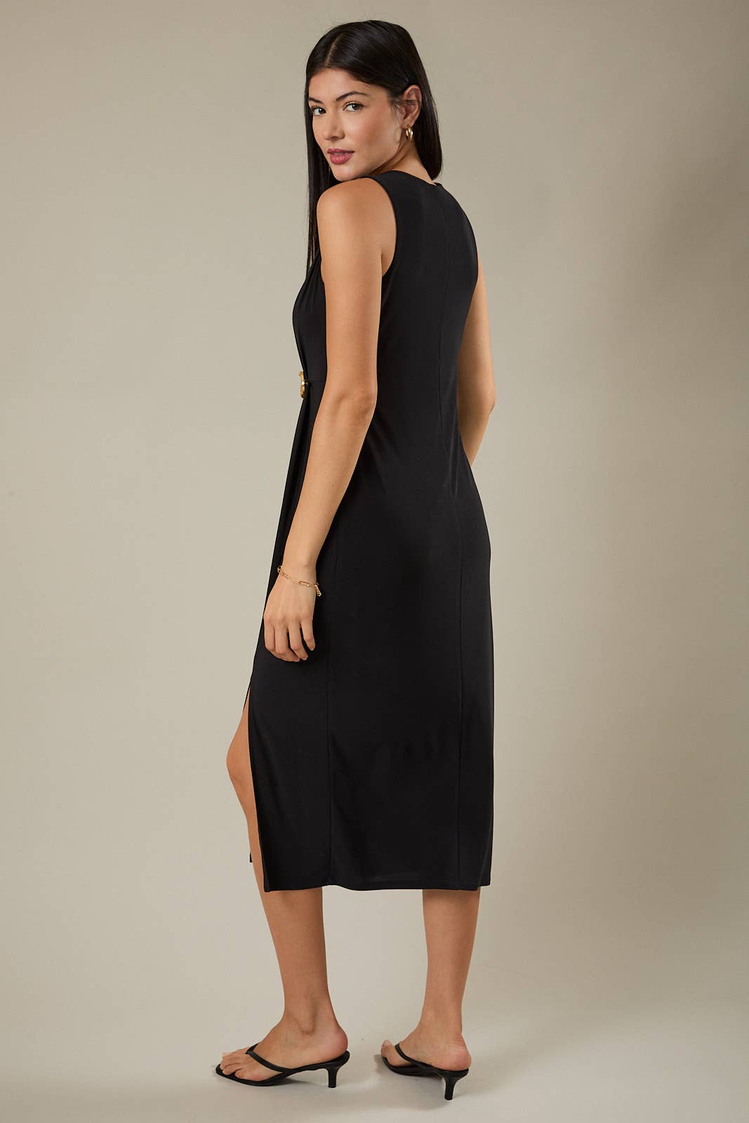Raye Pleated Midi Dress