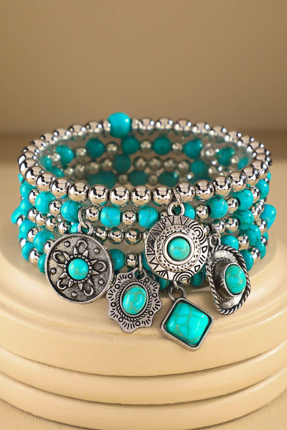Singer 5-Layer Western Cowboy Hat Bracelet
