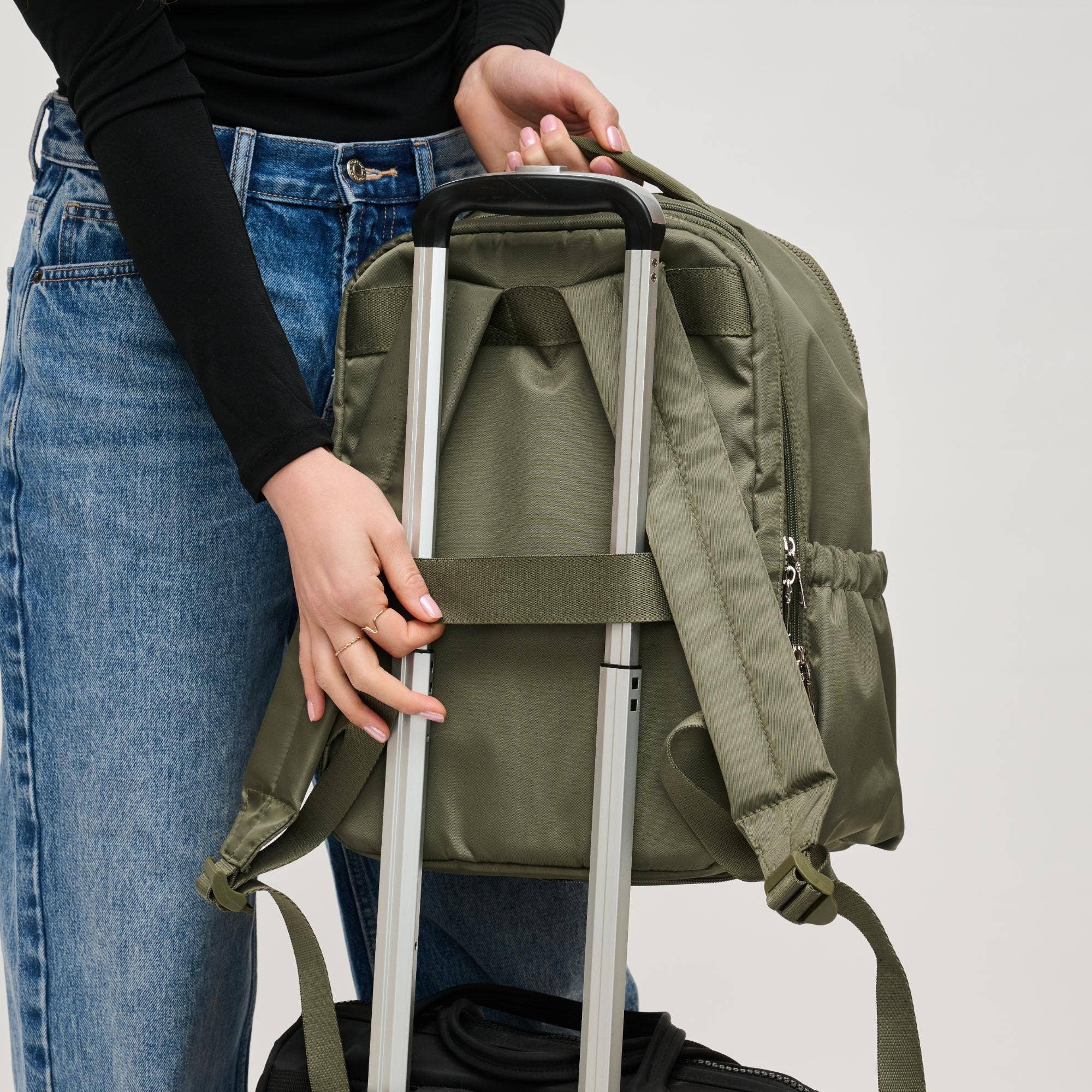 Urban Explorer Nylon Multi Compartment Travel Backpack