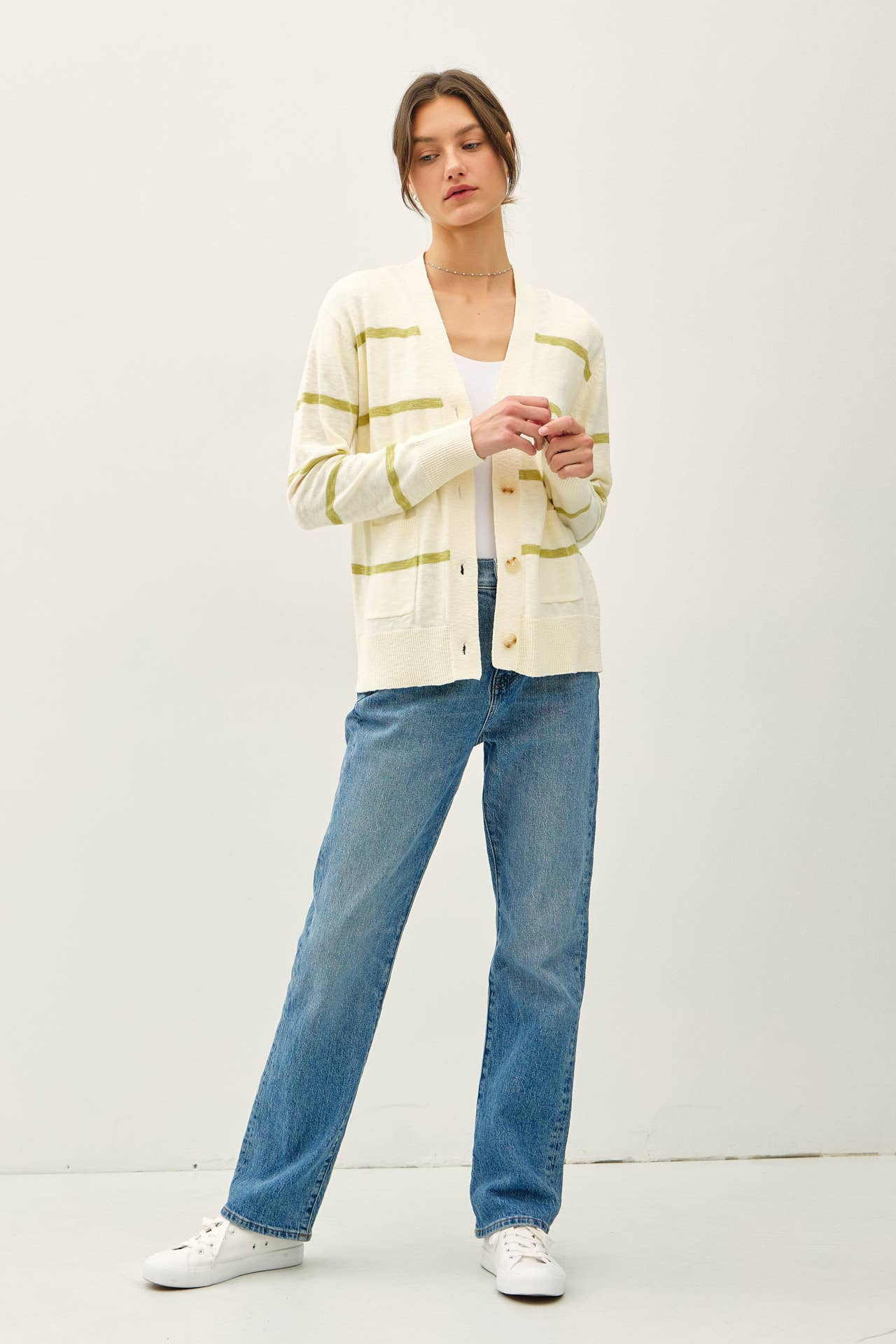 Fredie Stripe Cardigan
