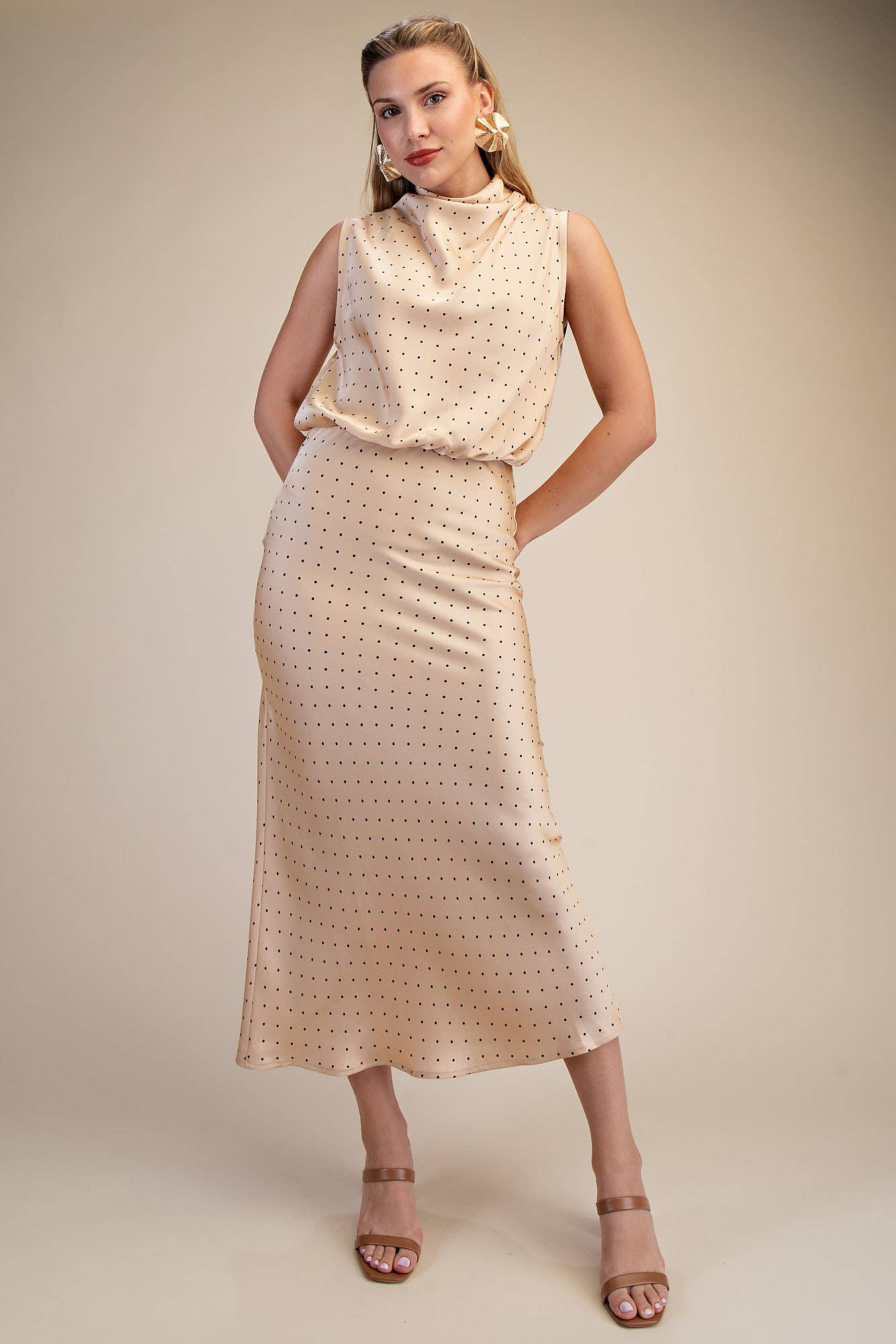 Mollie High Neck Sleeveless Top