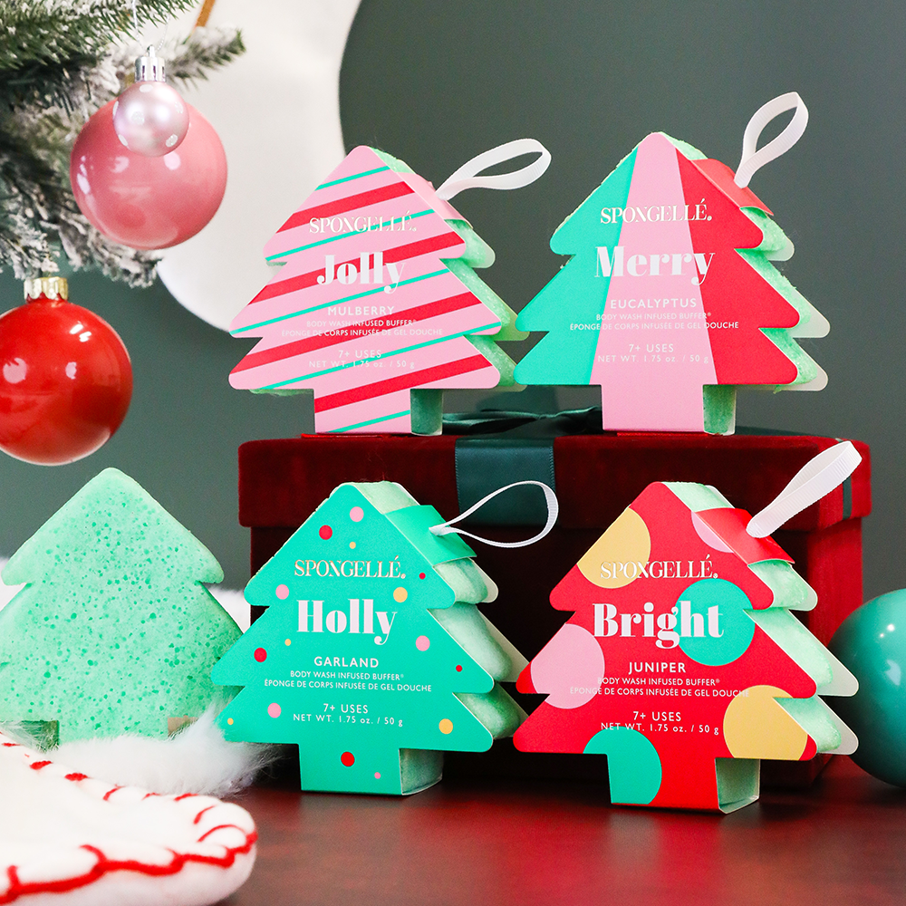 Spongelle Holiday Tree Buffer (4 Fragrances!)