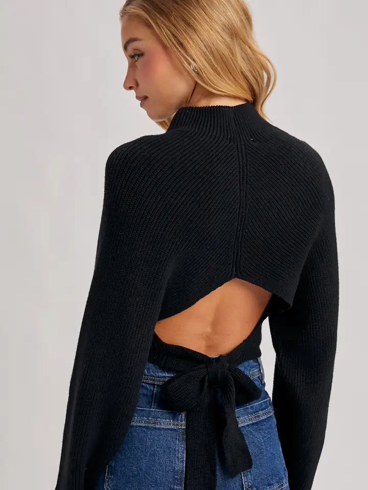 Volli Back Tie Sweater