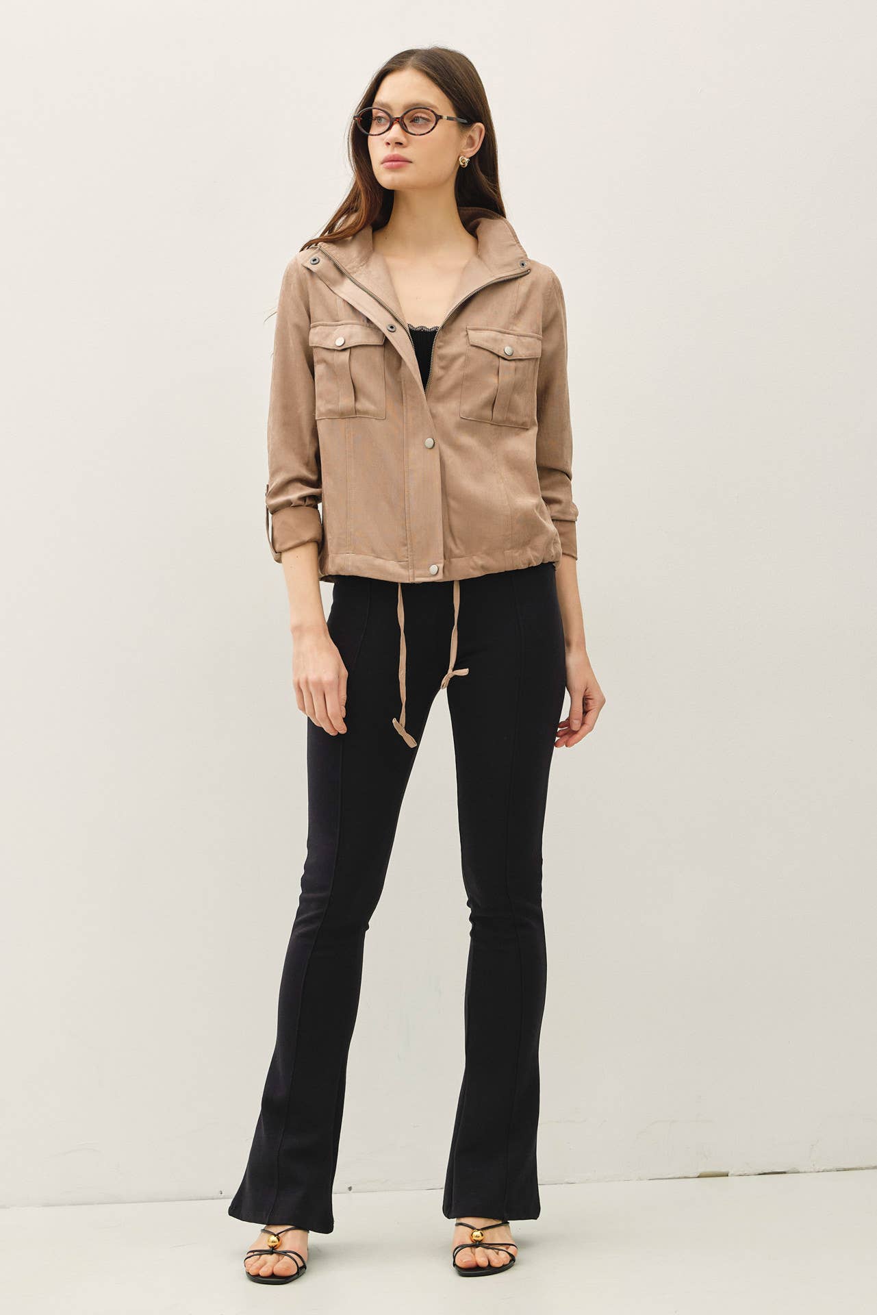 Brendah Cropped Utility Jacket