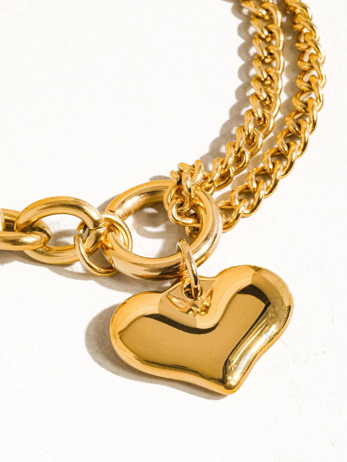 Flânerie by MAIQ Allure 18K Gold Non-Tarnish Heart Chain Bracelet