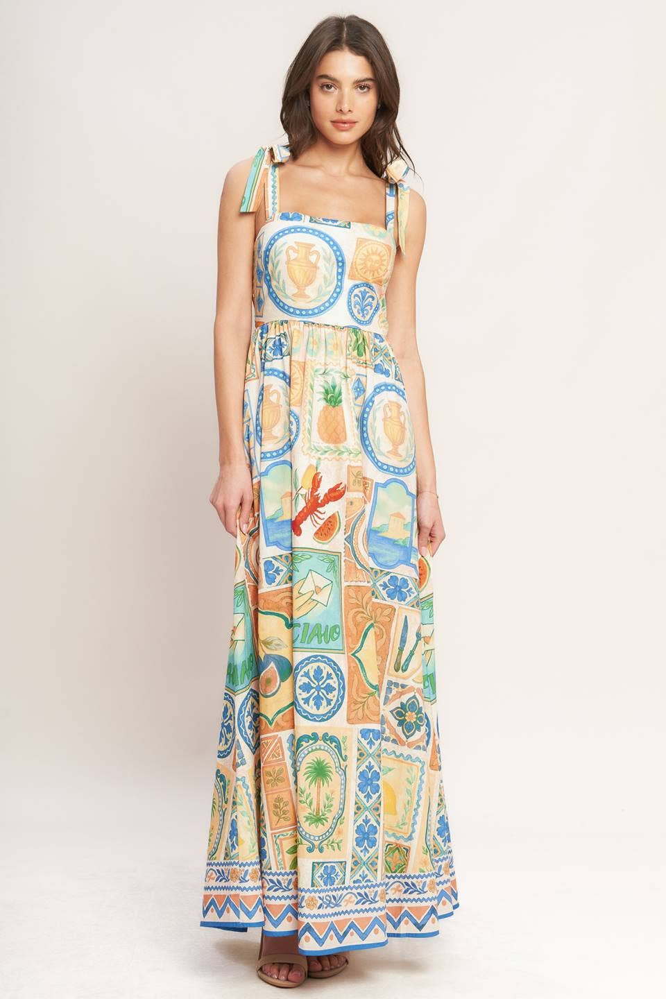 Haven Printed Maxi Dress