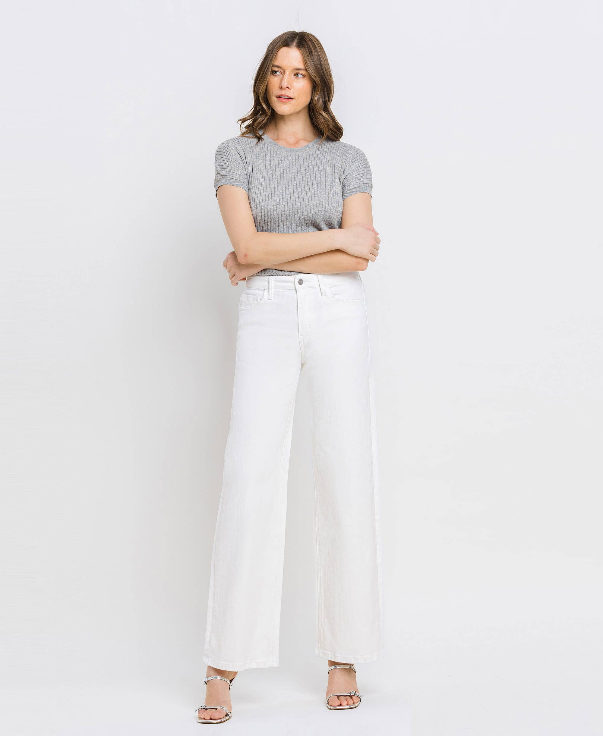 Vervet Hughy High Rise Wide Leg Jeans