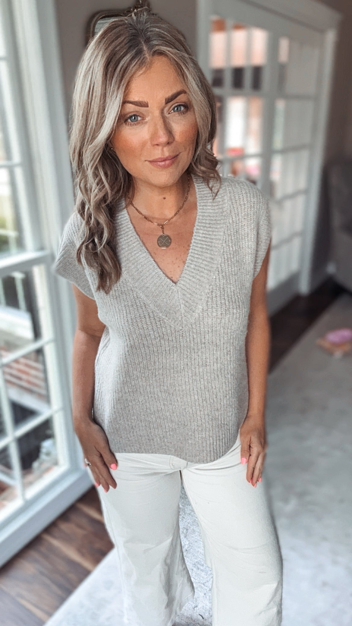Tobie V Knit Tank