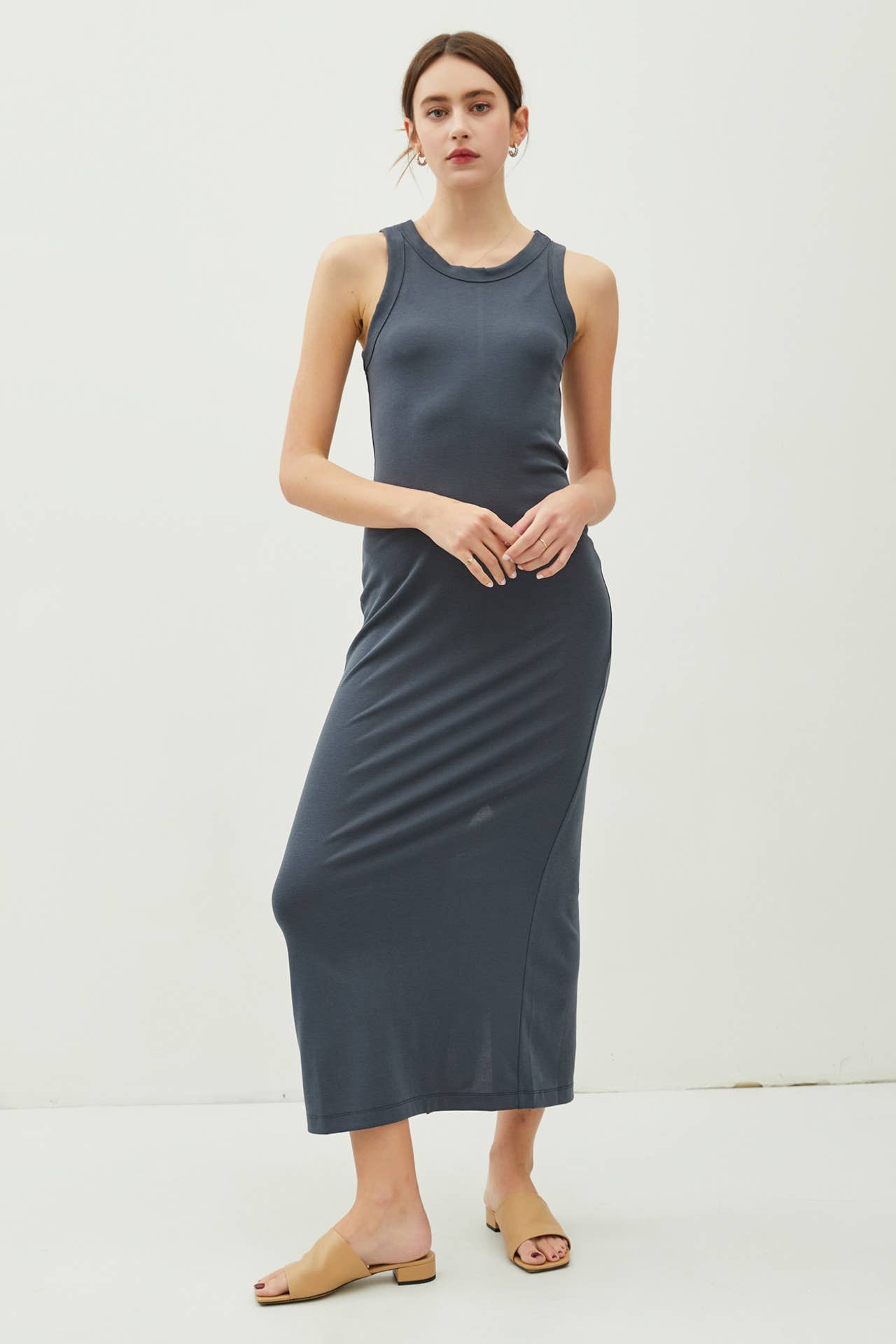 Tella Ribbed Maxi Dress