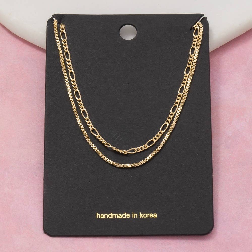 Sawyer Double Layer Chain Necklace