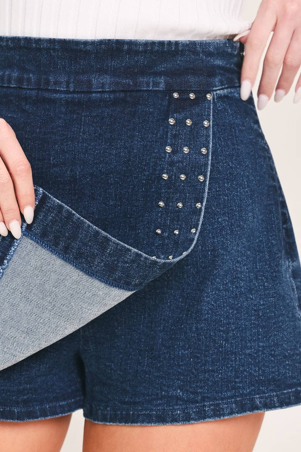 Vaida Denim Skort Skirt