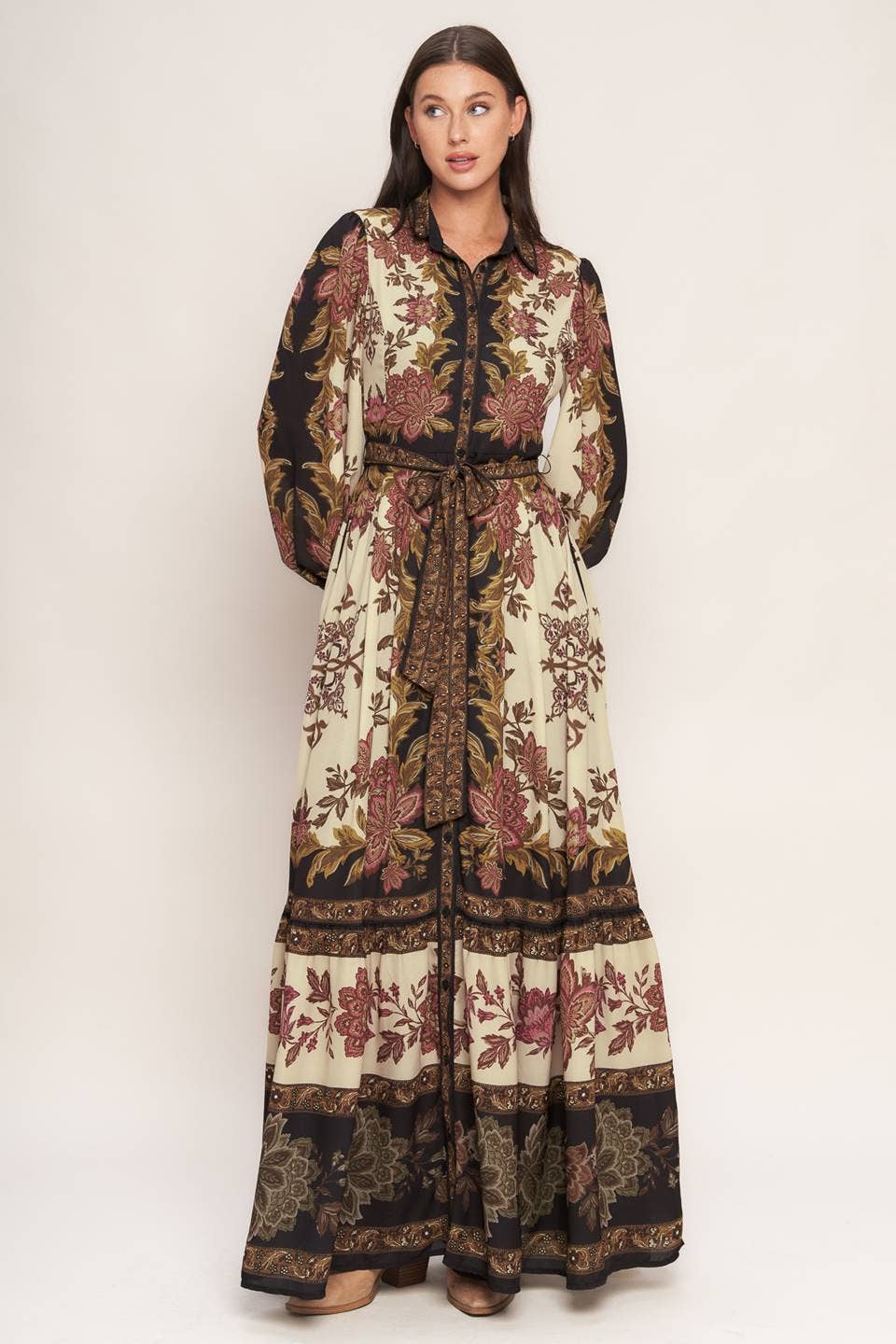 Mona Print Maxi Dress