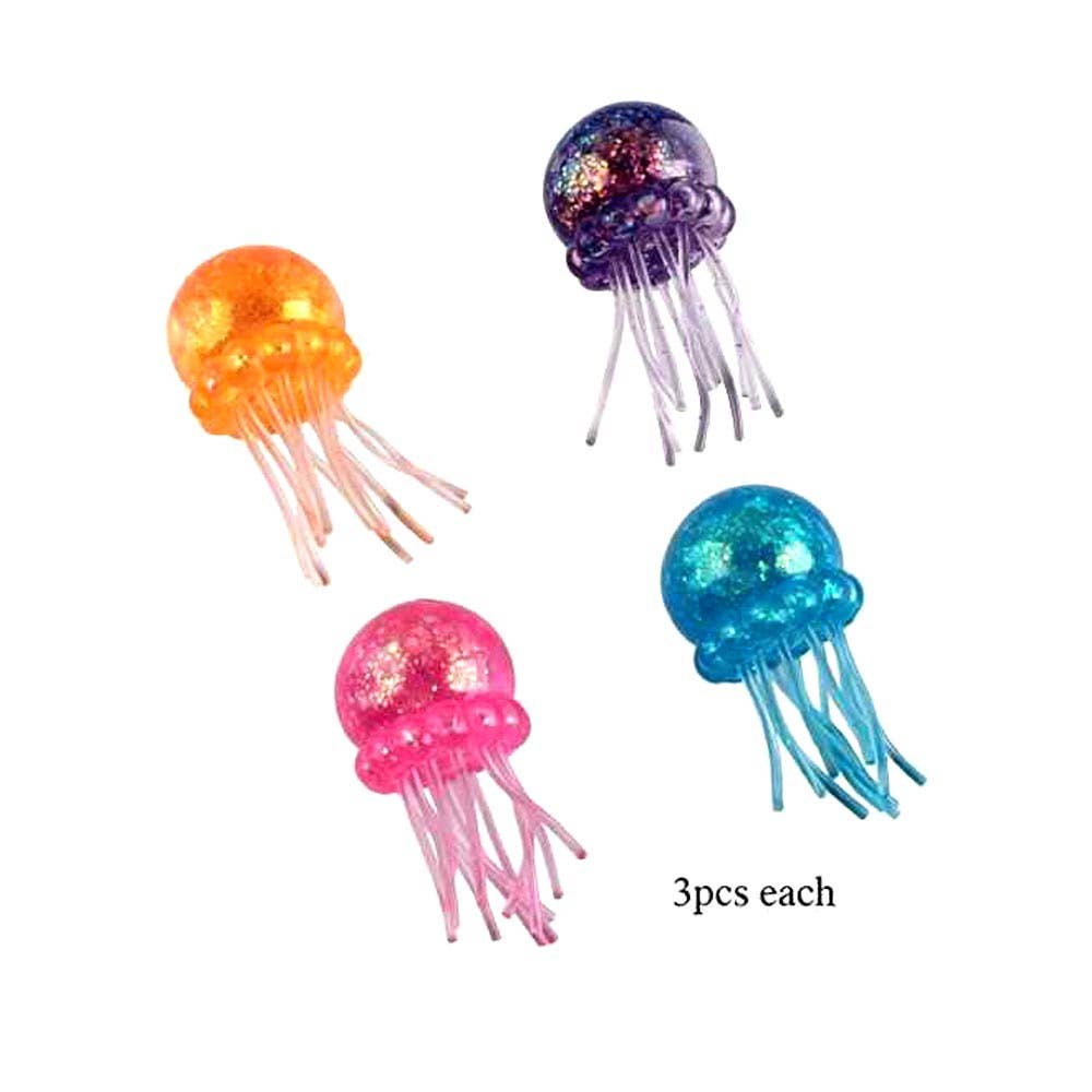 Glitter Jellyfish Squeeze Squishy Toy