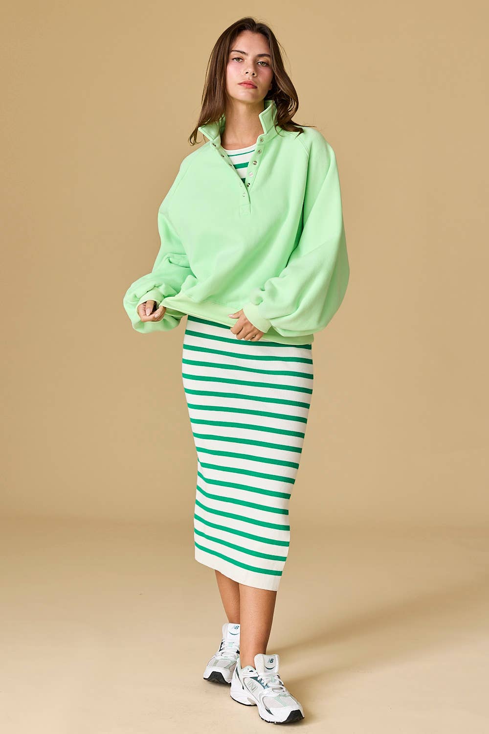 Piper Snap Button Collared Sweater BESTSELLER