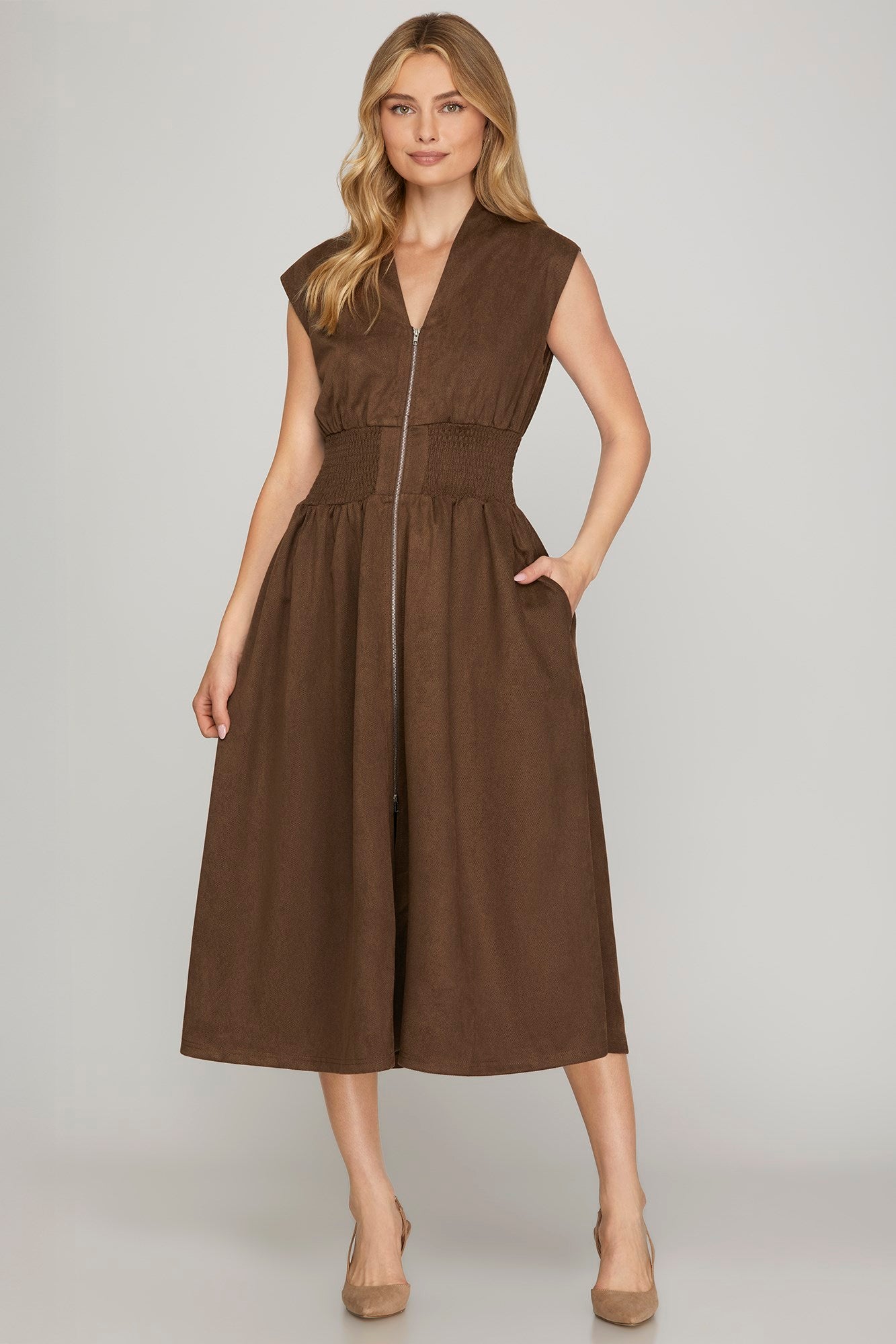 Murr Midi Zip Dress