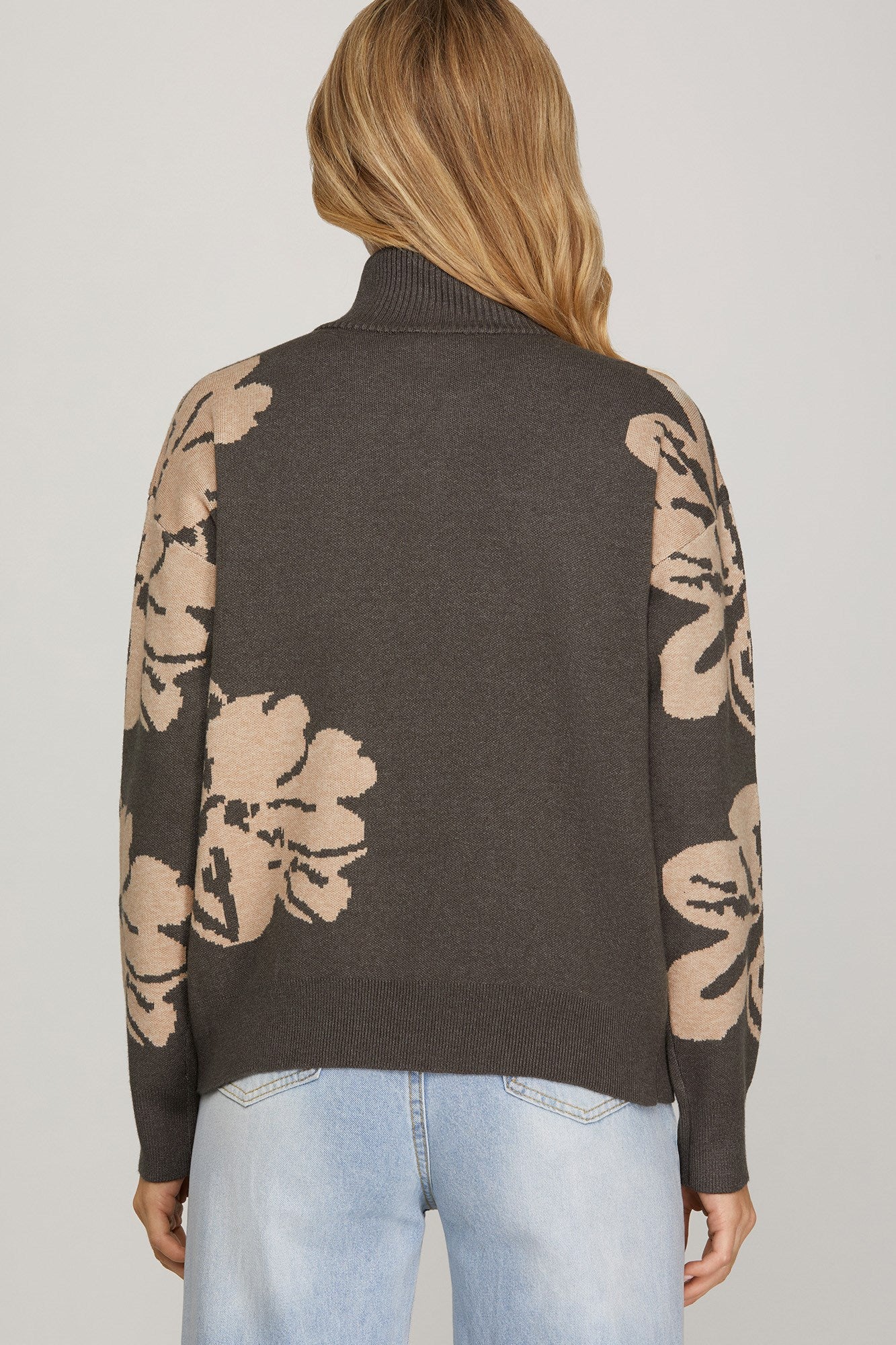 Hogan Floral Zip Sweater