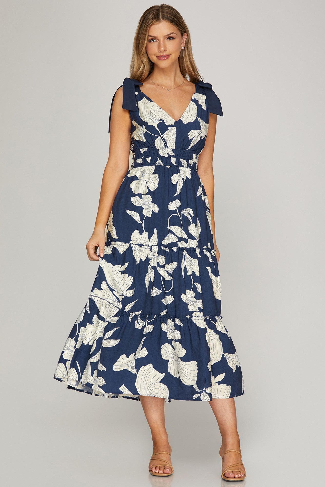 Vereta Floral Midi Dress PREORDER