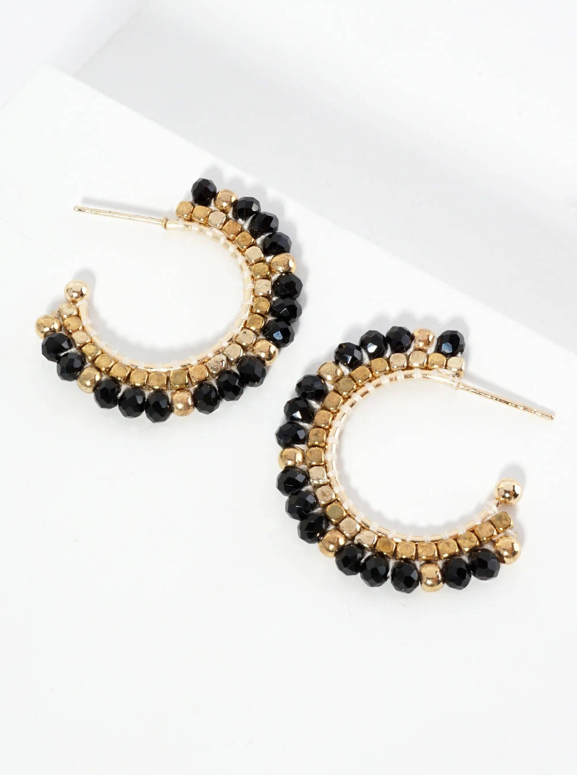 Yerk Hoop Bead Earrings