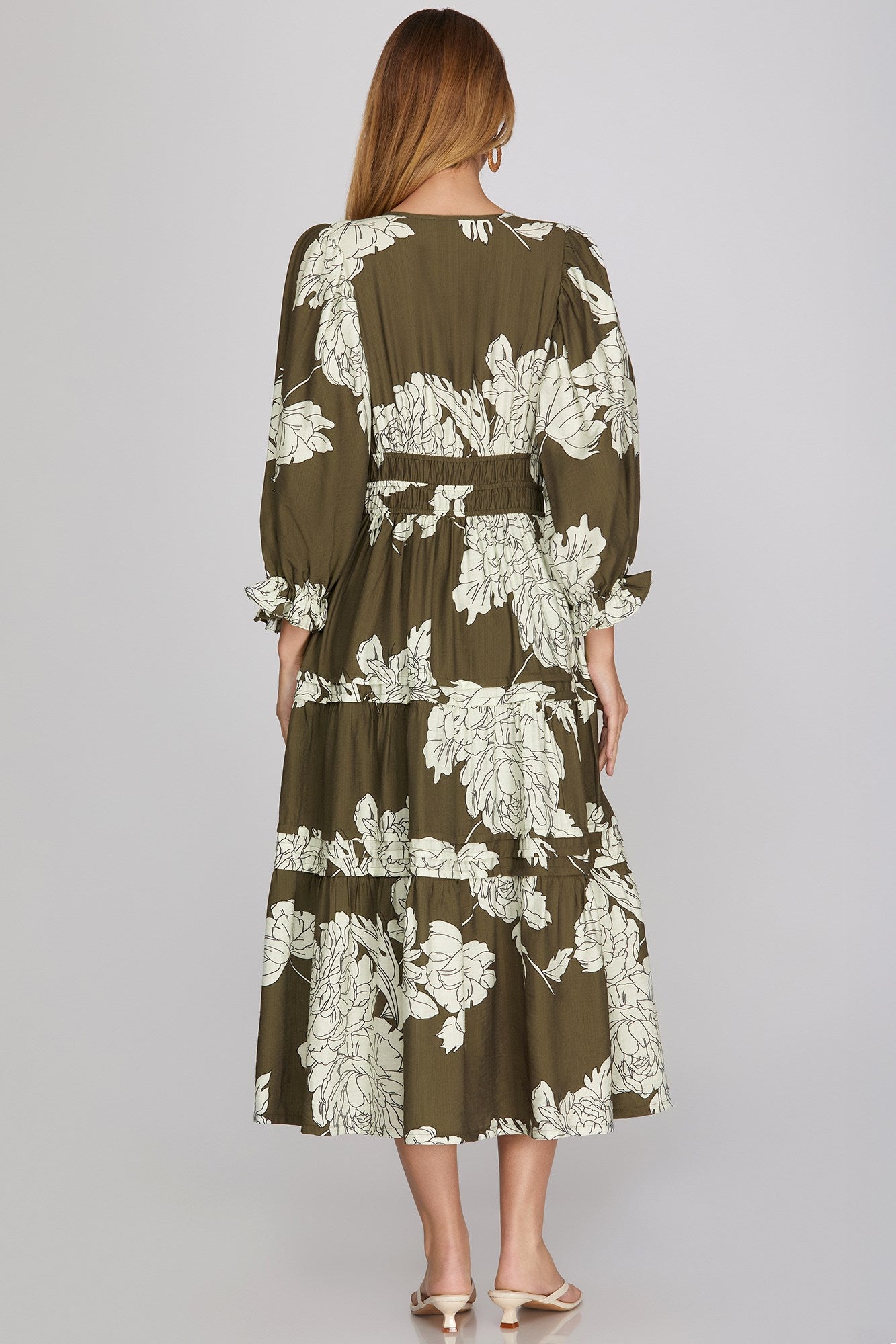 Haillee Floral Midi Dress