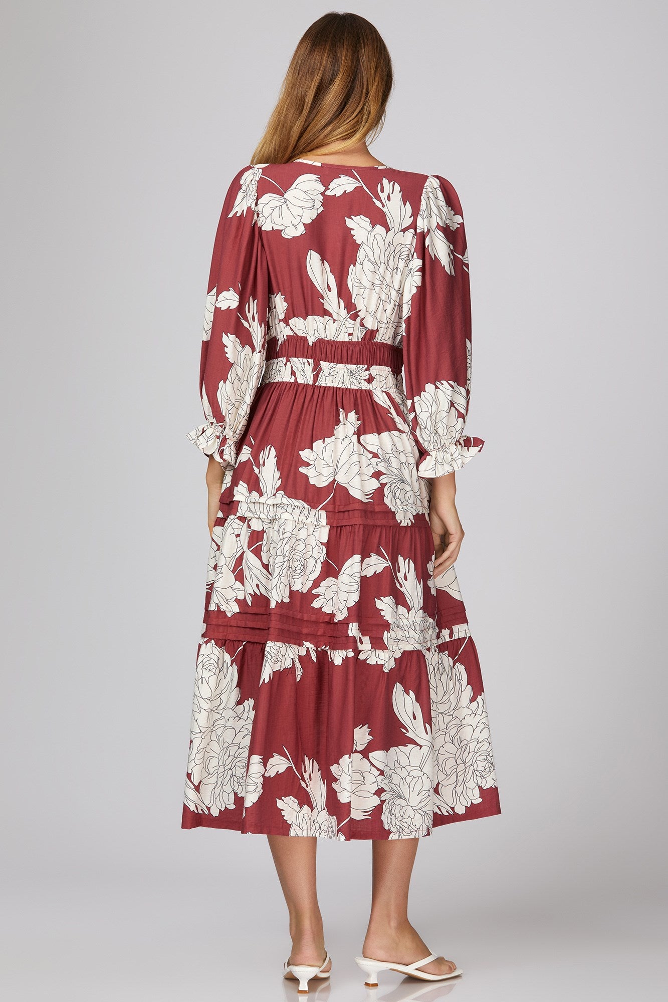 Haillee Floral Midi Dress