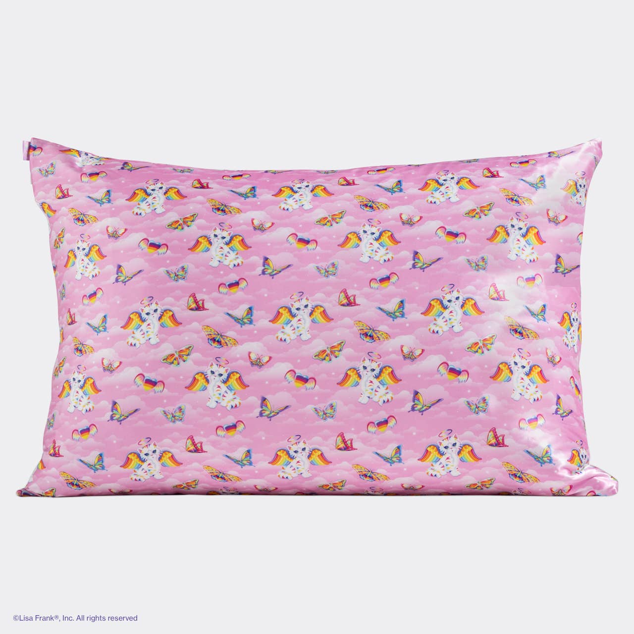 KITSCH Lisa Frank x Kitsch Standard Satin Pillowcase - Angel Kitty™