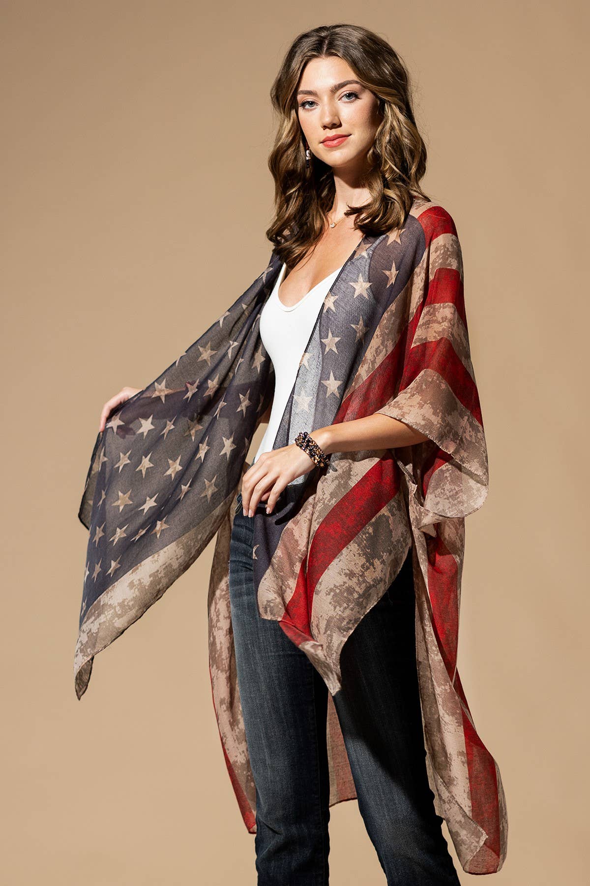 Soper Vintage Stars & Stripes Kimono