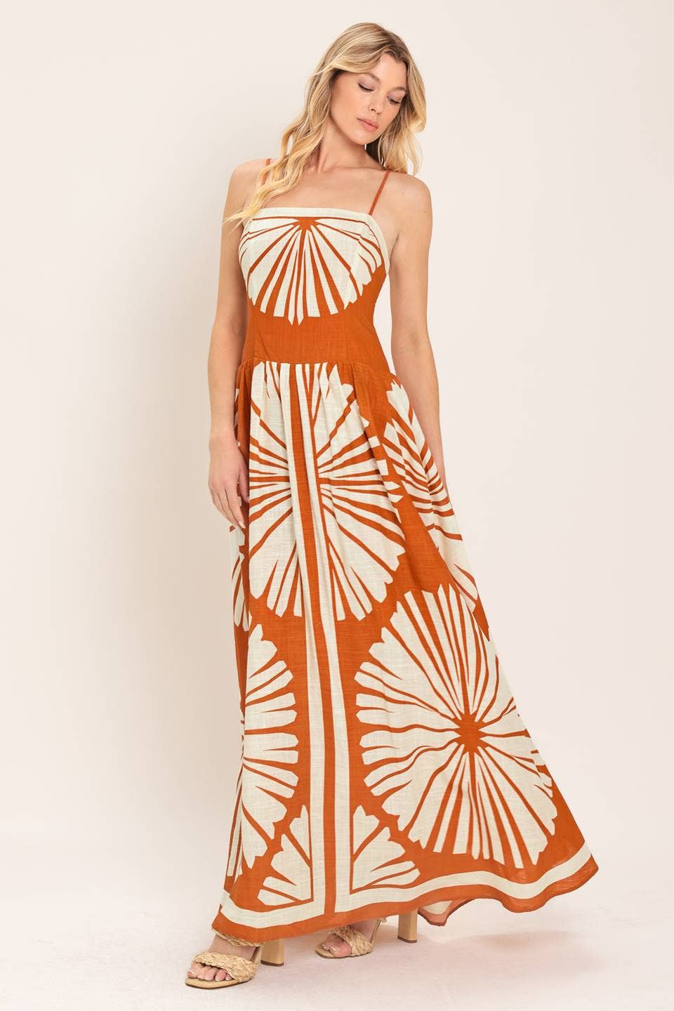 Yola Print Maxi Dress