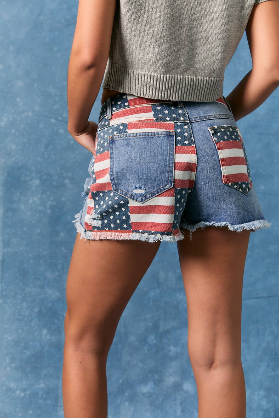 Washington USA Flag Denim shorts PREORDER
