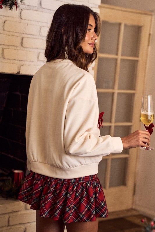 Millie Bow Christmas Top