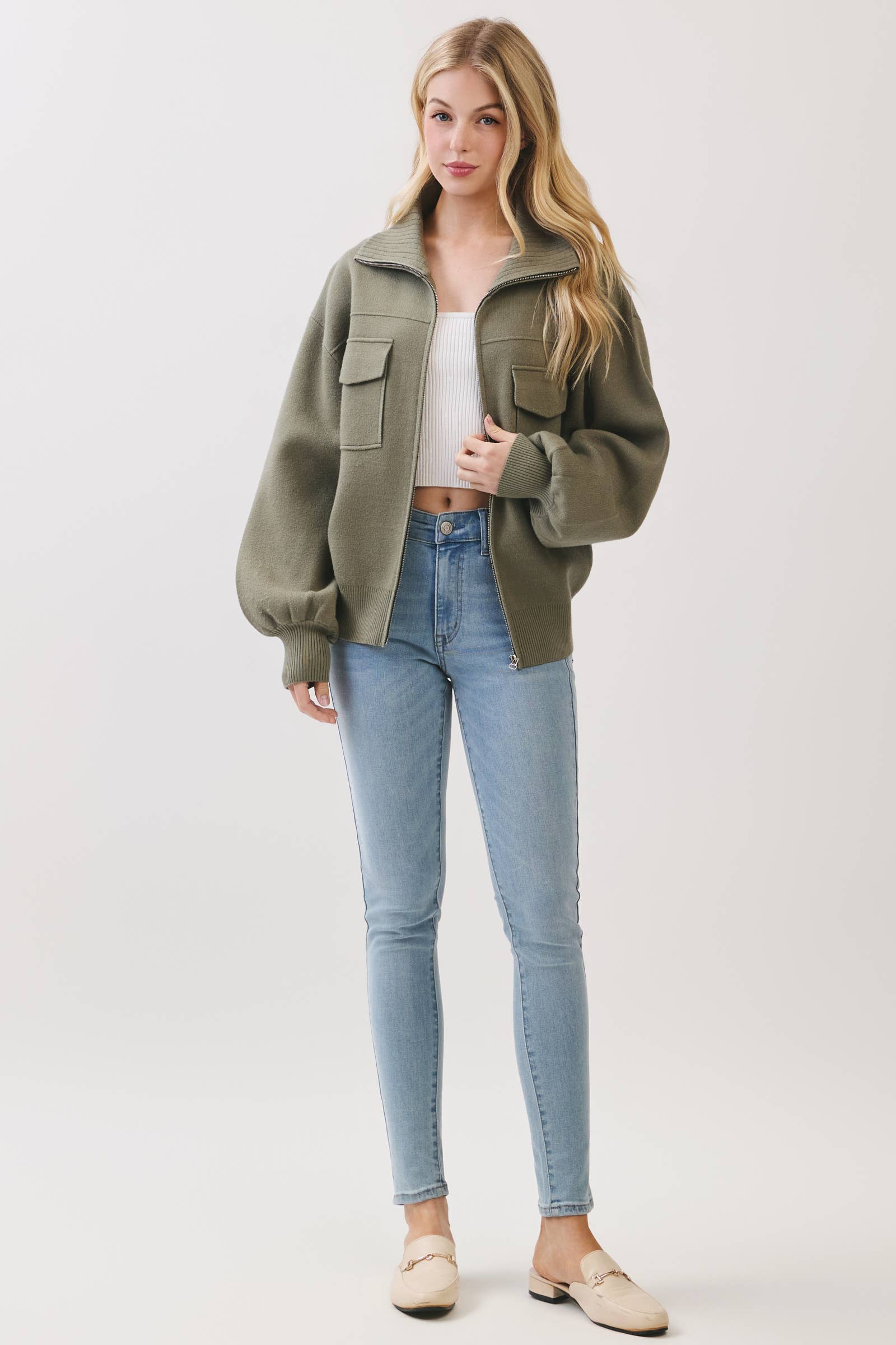 Vayle Sweater Bomber Jacket