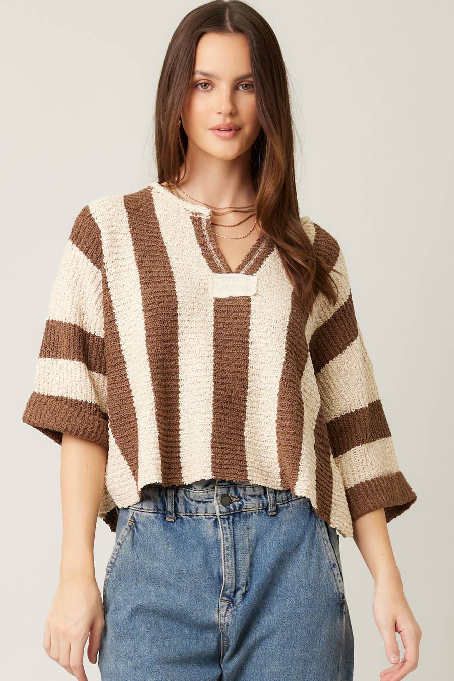 Dayle Stripe Knit Sweater PREORDER