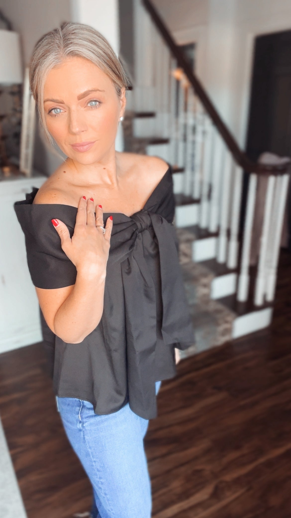 Bianca Off Shoulder Bow Top